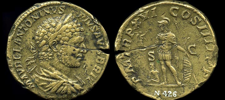 roman coins front and back